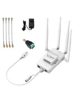 VONETS VAR600-H 600Mbps Wireless Bridge WiFi Repeater, With Power Adapter + 4 Antennas + DC Adapter Set