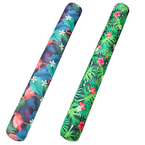 FindUWill 2 Pack Inflatable Swim Pool Noodles Soft Fabric Covered Large Swim Noodles Premium Buoyancy for Swimming Floating Heavy Duty Pool Noodle Floats for Adults - Image 1
