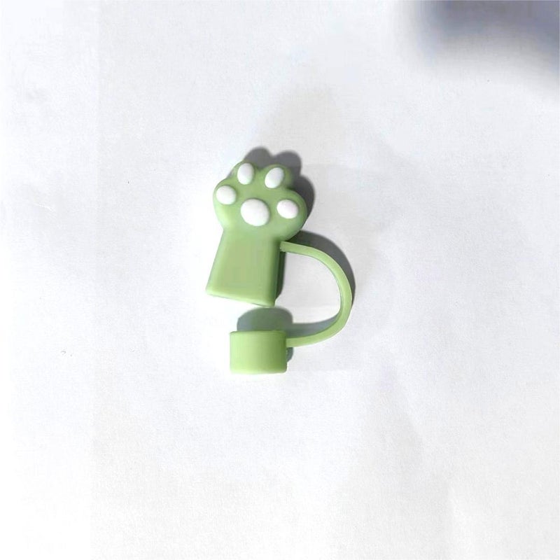 Generic Silicone Straw Caps Large 10mm Straw Covers Matcha