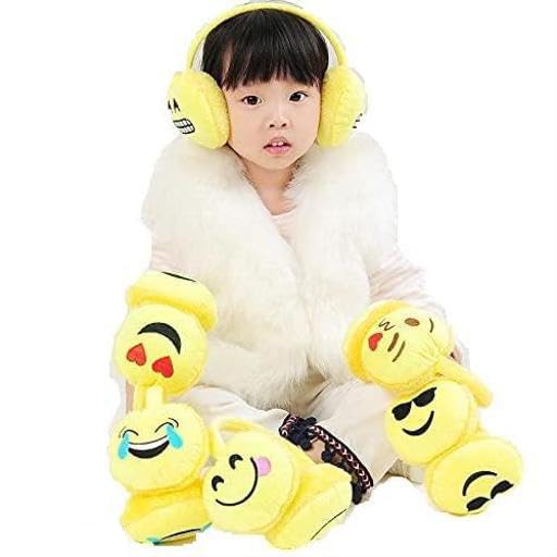 CLOTHERA Kid's Winter Warm Earmuffs (Emoji Pack of 2) - Image 1