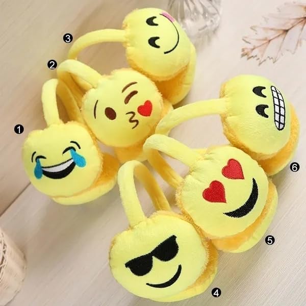 CLOTHERA Kid's Winter Warm Earmuffs (Emoji Pack of 2) - Image 2