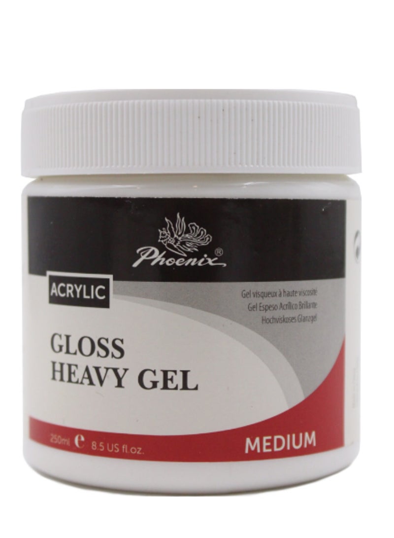 فينيكس جل كثيف لامع لألوان الأكريليك 250 مل