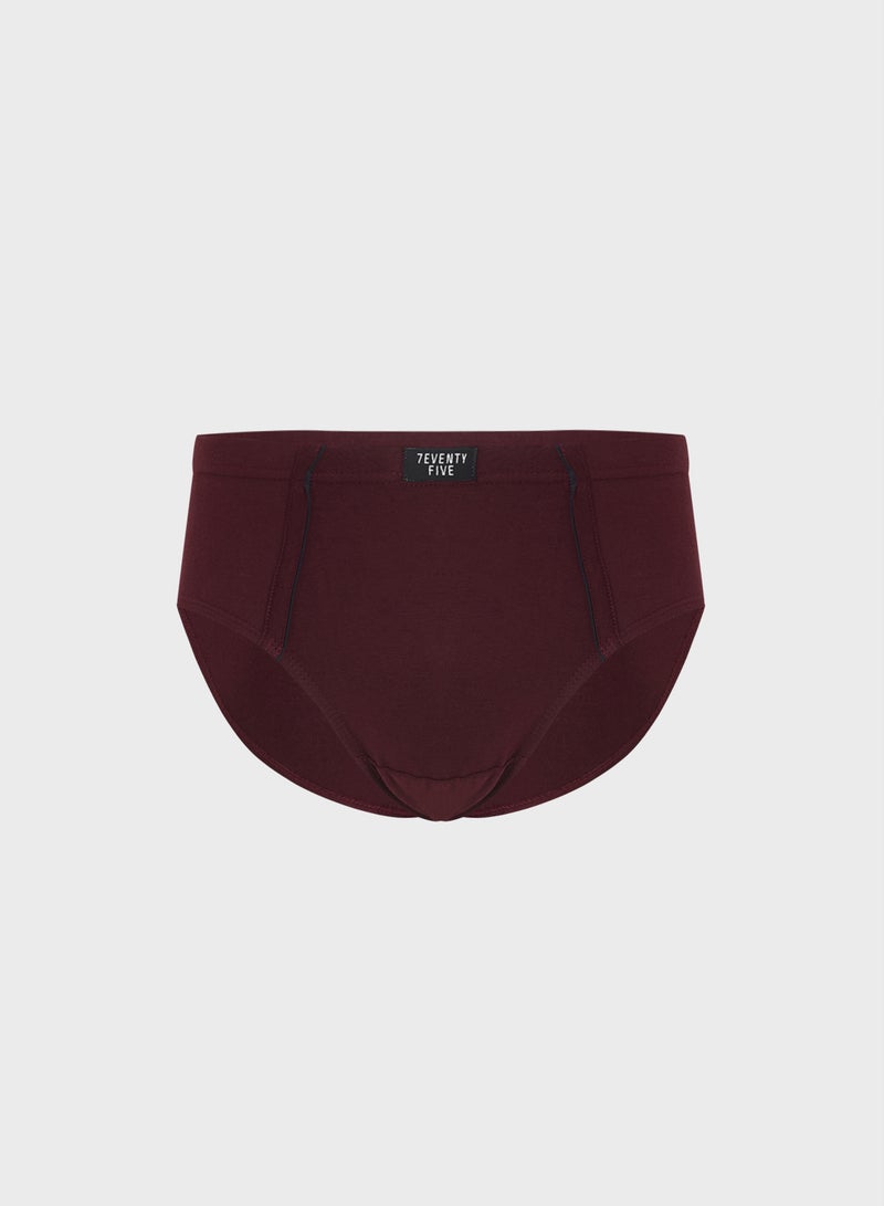 Seventy Five Basics 3 Pack Tab On Waist French Briefs With Antibacterial Finish  - Image 4