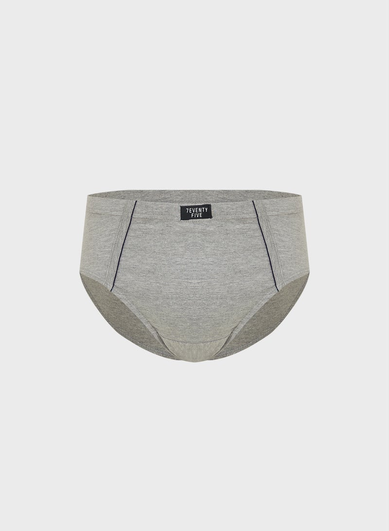 Seventy Five Basics 3 Pack Tab On Waist French Briefs With Antibacterial Finish  - Image 3