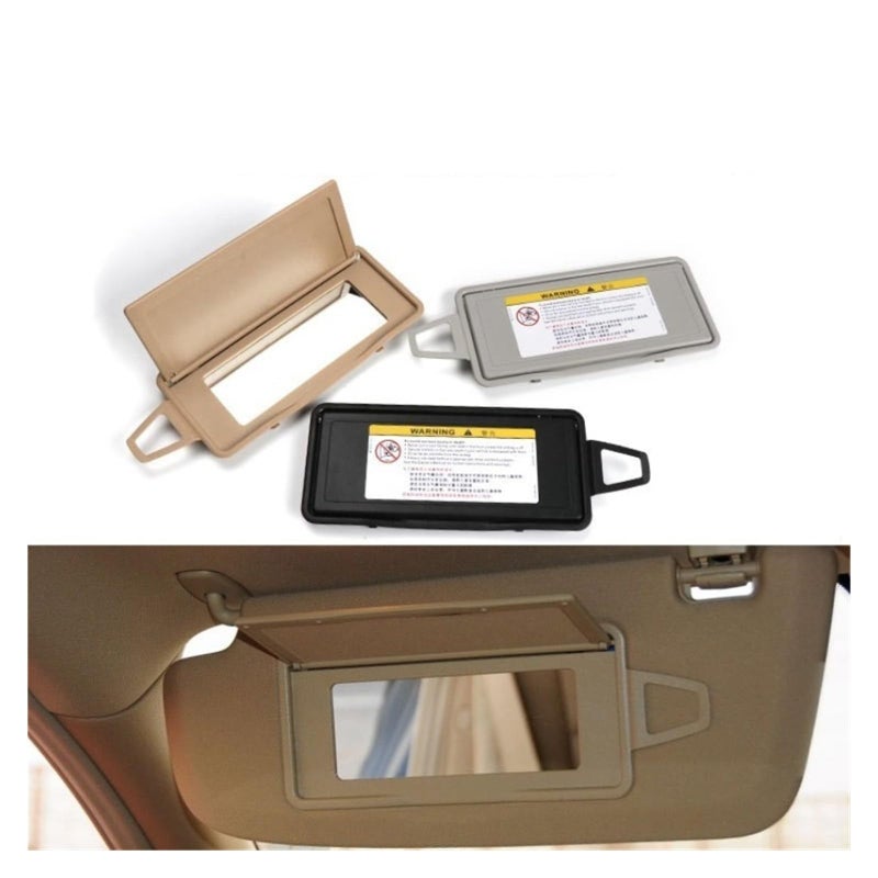 Universal Left Right Car Sun Visor Makeup Mirror Cover Black Right Compatible with S Class W221 2006 2013 - Image 3