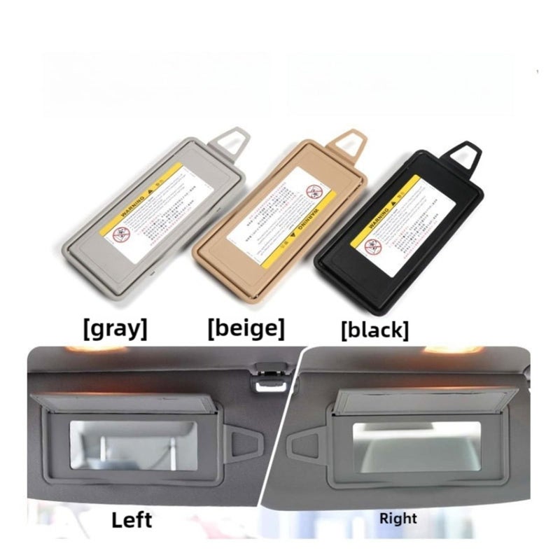 Universal Left Right Car Sun Visor Makeup Mirror Cover Black Right Compatible with S Class W221 2006 2013 - Image 4