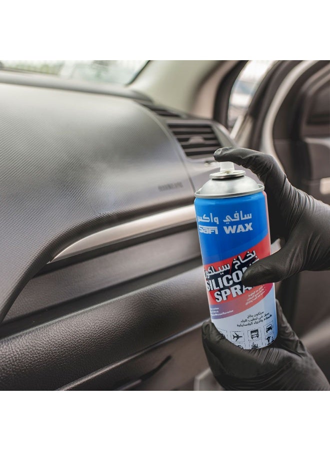 Safi WAX 4pcs Safi Wax Silicone Spray Moisturizes, Protects And Restores Elasticity for Rubber, Leather And Plastic Parts 200ml SFW-105 - Image 5