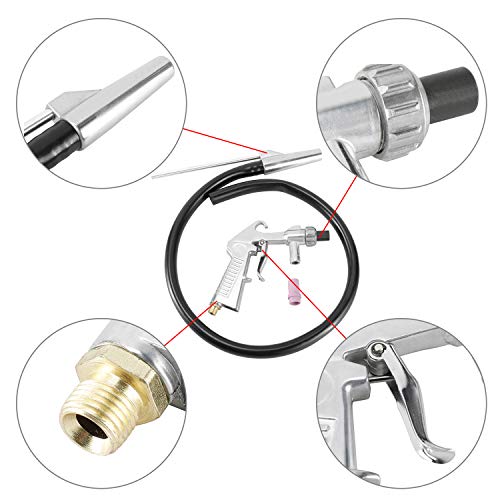 YaeKoo Sandblaster Kit Air Siphon Feed Gun Nozzle Rust Remove Abrasive with 4Pcs Ceramic Nozzle Tips for Sandblast Cabinets - Image 5