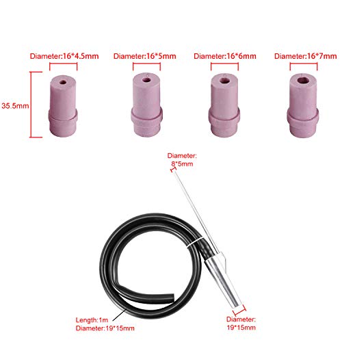 YaeKoo Sandblaster Kit Air Siphon Feed Gun Nozzle Rust Remove Abrasive with 4Pcs Ceramic Nozzle Tips for Sandblast Cabinets - Image 4