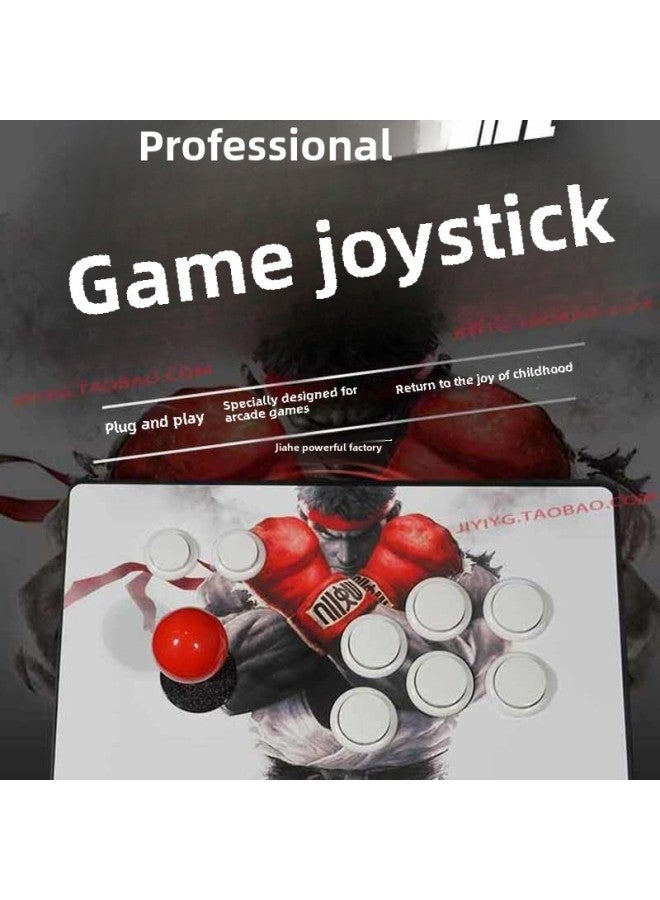 Beauenty Fighting Rocker Arcade Rocker Double Three And No Delay Mobile Computer Home Game Machine Gamepad-Product Color:Upgraded Version Of Six-on D Model - Image 4