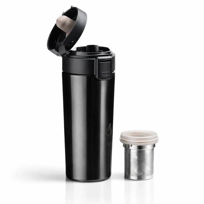 Stainless Steel Thermal Mug with Flip Lid Travel Mug 300ml - Image 2