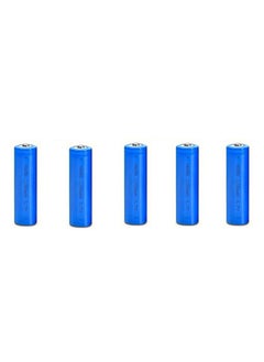 ION 5 pcs 18650 rechargeable battery, 3.7V, 2200mAh, USB charging, button head, for headlights, fans, solar lights, flashlights, home appliances, travel  - Image 1