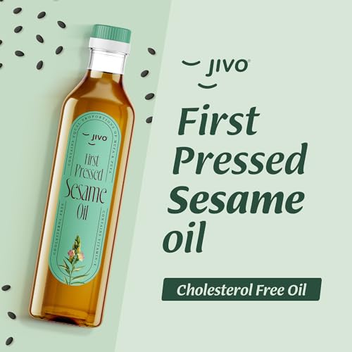 Jivo First Pressed Sesame Oil | 1L Bottle | Gingelly Oil | Contains MUFA (oleic acid) and Omega-6 PUFA (linoleic acid) | Natural Antioxidants (Lignans) | Ideal for Cooking - Image 4