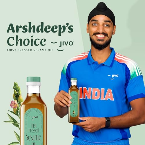 Jivo First Pressed Sesame Oil | 1L Bottle | Gingelly Oil | Contains MUFA (oleic acid) and Omega-6 PUFA (linoleic acid) | Natural Antioxidants (Lignans) | Ideal for Cooking - Image 3
