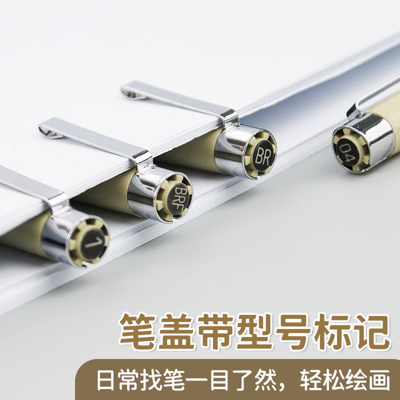 Needle Pen Cherry Blossom With Gouline Pen Art Cartoon Drawing Special Marker Pen Hand-Painted Design Pen Suit - Image 5