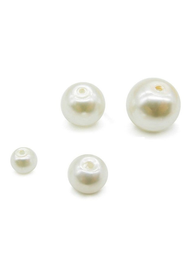 Pearl Beads in 4 Different Sizes Combo for Jewellery Making/Crafts