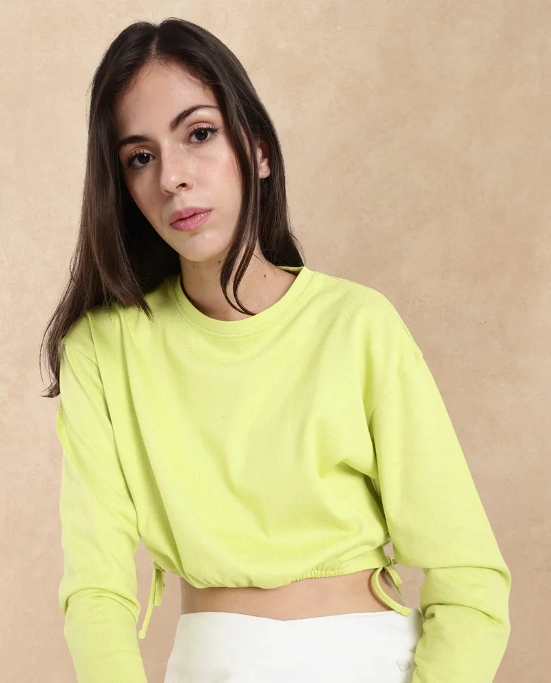 Rareism Women's Crop Knit Top