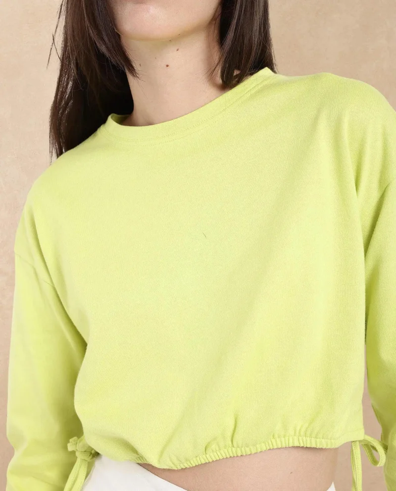 Rareism Women's Crop Knit Top