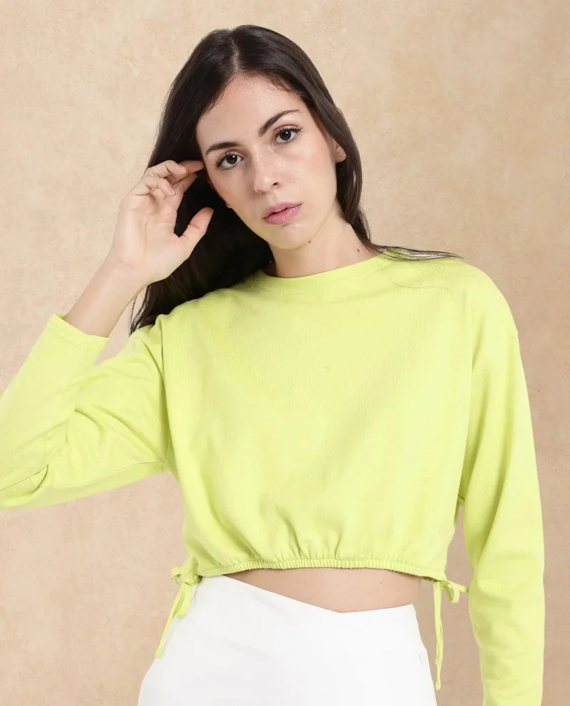 Rareism Women's Crop Knit Top