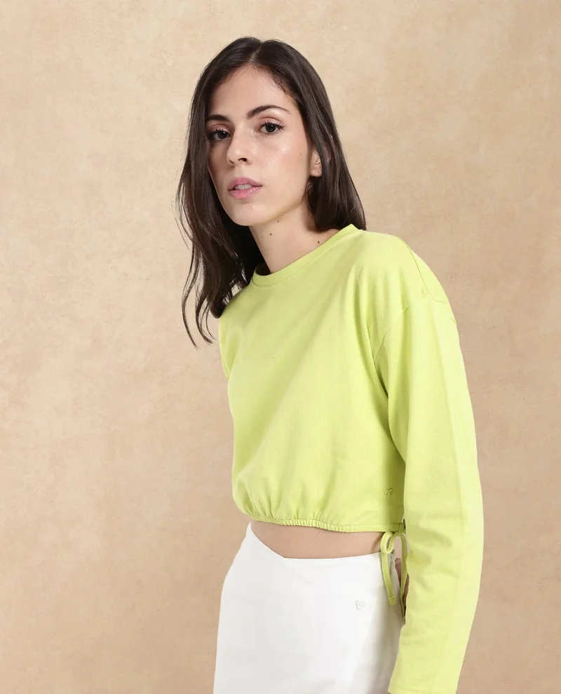 Rareism Women's Crop Knit Top