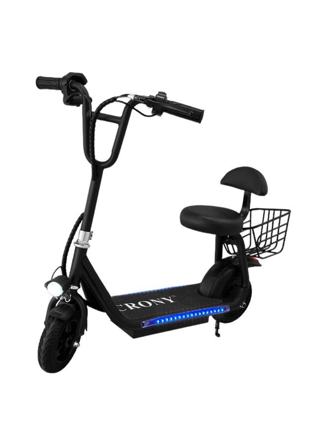 Crony JL005-03 Mini Harley Electric Scooter for Adults & Kids, 250W Brushless Motor, 36V Battery, Foldable Portable E-Scooter with LED Headlamp, Drum Brakes, Rear Luggage Tray, Compact Urban Commuter Electric Scooter for Short Trips - Image 1