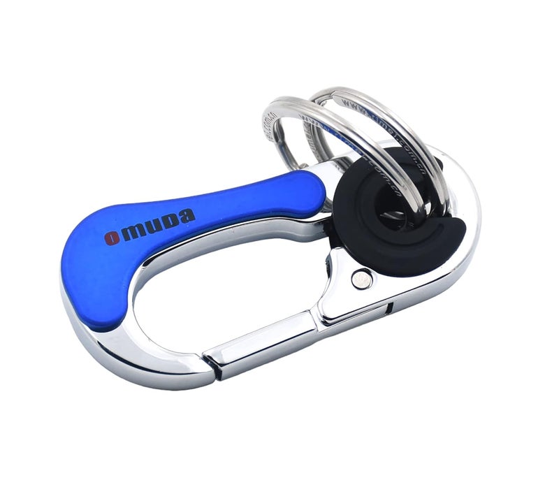 TechPro Stainless Steel Keychain Heavy Duty For Men And Women, Blue - Image 4