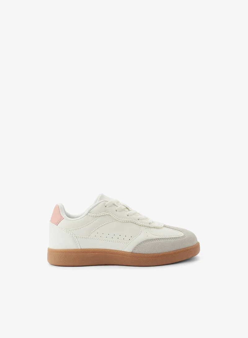 Little Missy Girls Lace-Up Sneakers