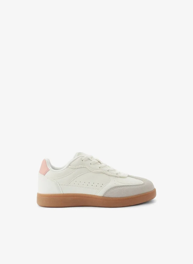 Little Missy Girls Lace-Up Sneakers