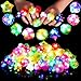 Sauyoza 38 Pack Light Up Rings Christmas Party Favors for Kids 48 812 Goodie Bags Stuffers Treasure Box Toys for Classroom Prizes Birthday Glow in The Dark Party Supplies Favors for Kids - Image 4