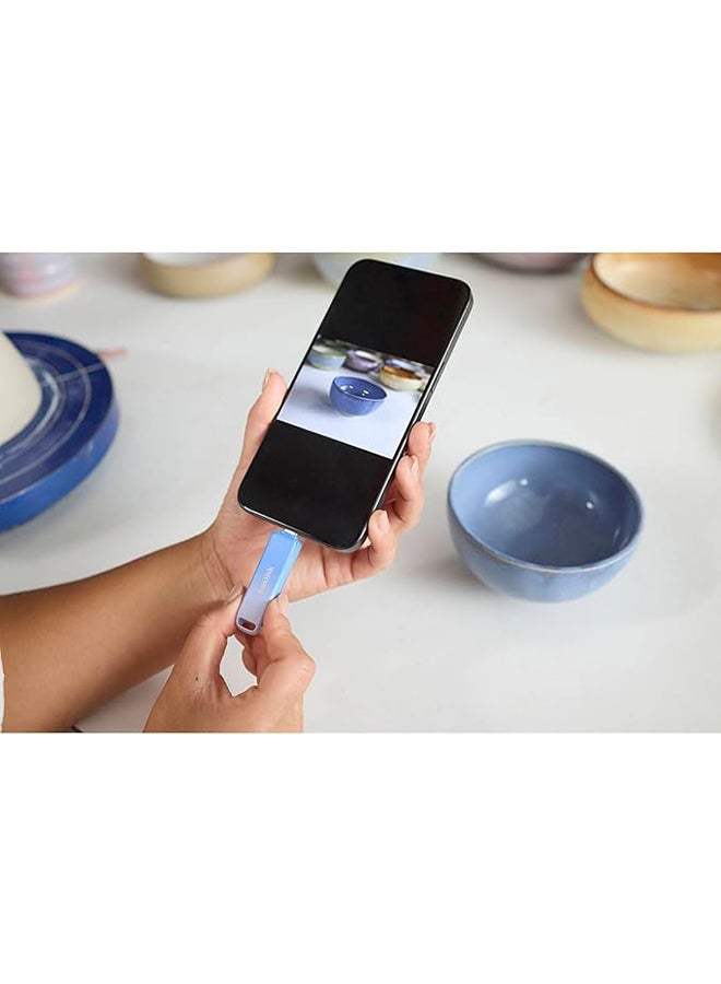 sandisk 256 GB Creator Phone Drive - for iPhone, iPad, Laptop & Mac - Includes USB Type-C and Lightning Connectors - Automatic Backup, 3 Months of Adobe Lightroom Included SDIXD0N-256G-GN6TP - Image 2