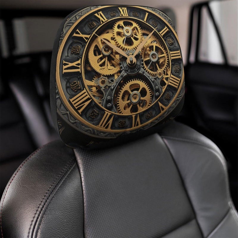 Universal Car Headrest Covers 2 PCS Soft Elastic Protector For SUV Truck Auto - Image 5