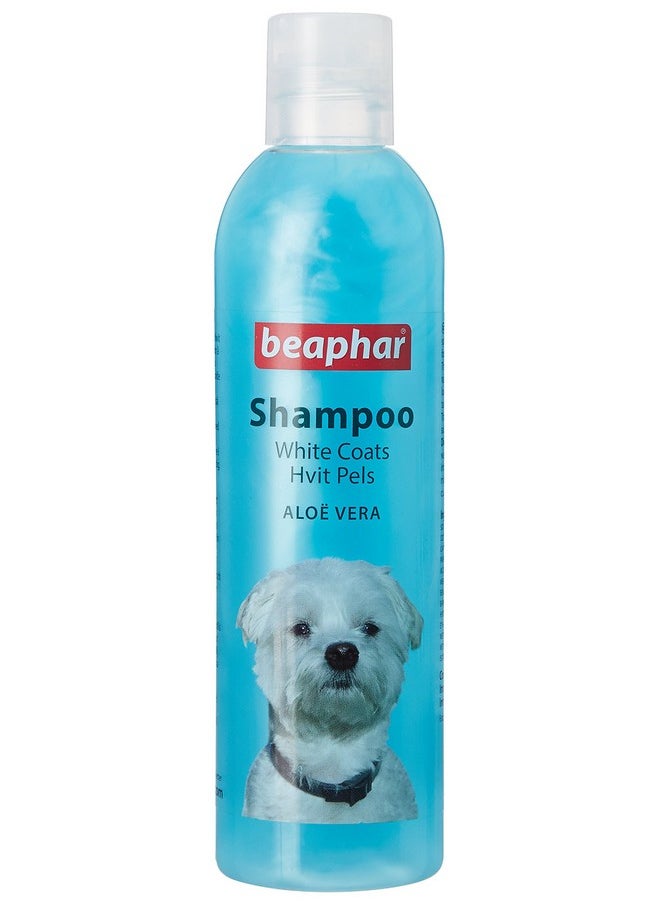 beaphar - Beaphar White Dog Shampoo with Green Tea Extract, Aloe Vera | Soft & Glossy Coat | Herbal Shampoo for White Dog - 250 ml - Image 1