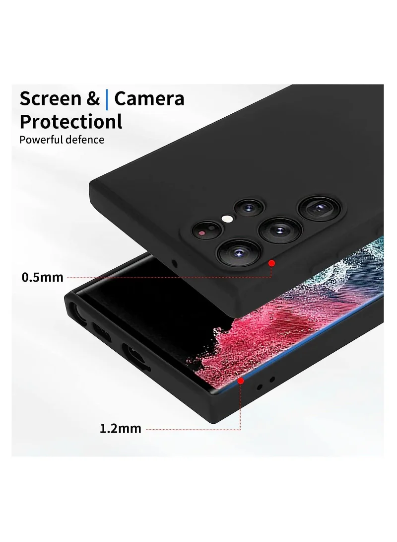 Mobcos Samsung Galaxy S22 Ultra Premium Liquid Silicone Case Soft Touch Shockproof MagSafe