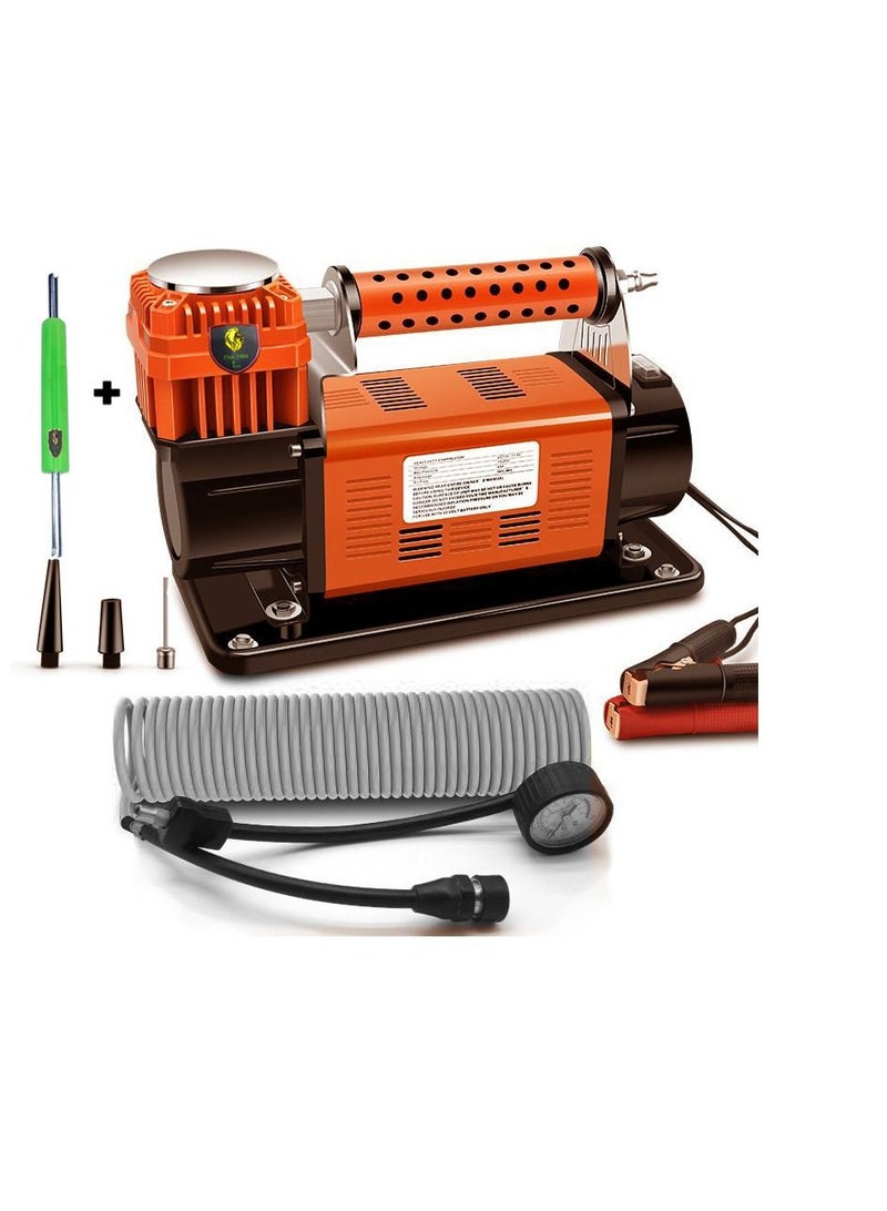 California formula-T Ultra Hard Super Flow Car Air Compressor – 160L/Min, 150 PSI, with Carry Bag & Deflator  - Image 1