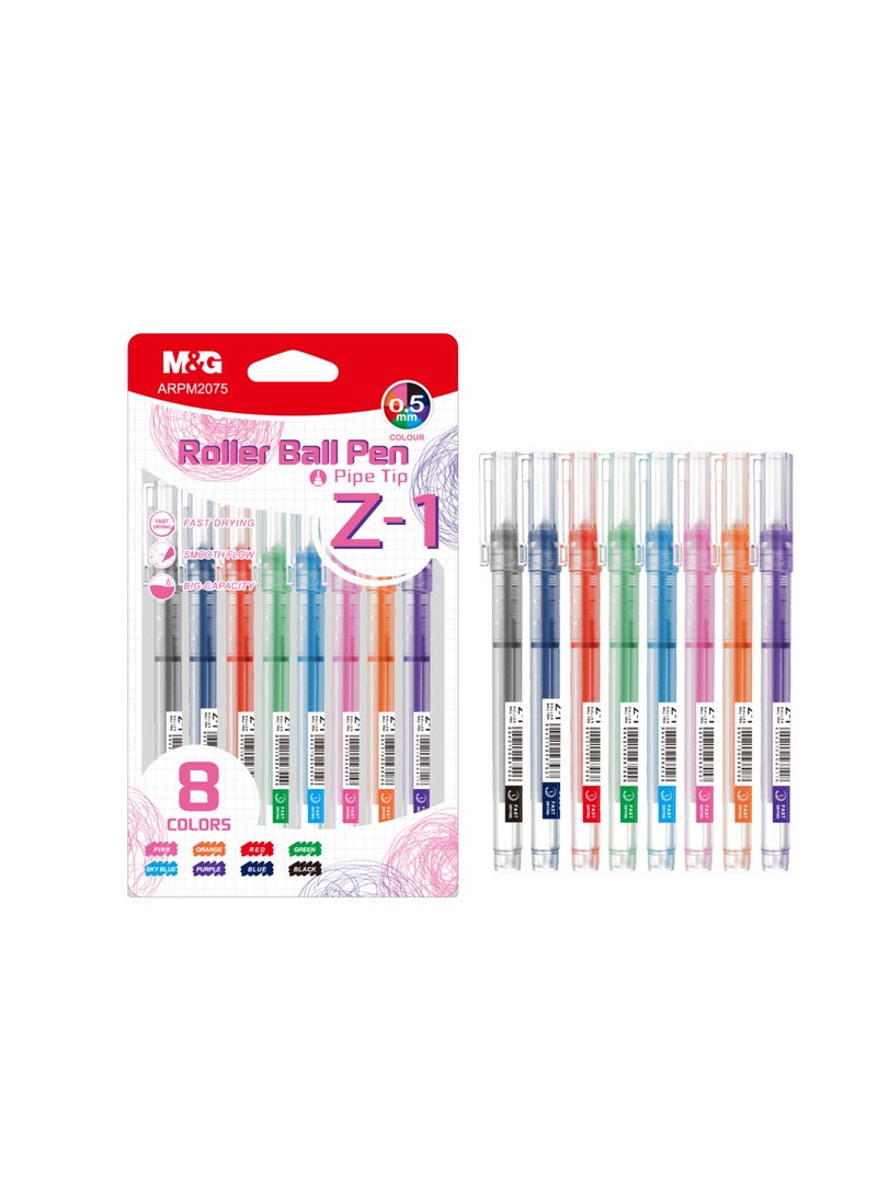 M&G M&G Chenguang Liquid Roller Gel Pen Pipe Tip 0.5mm Z-1 - 8 colors - No:ARPM2073  - Image 1