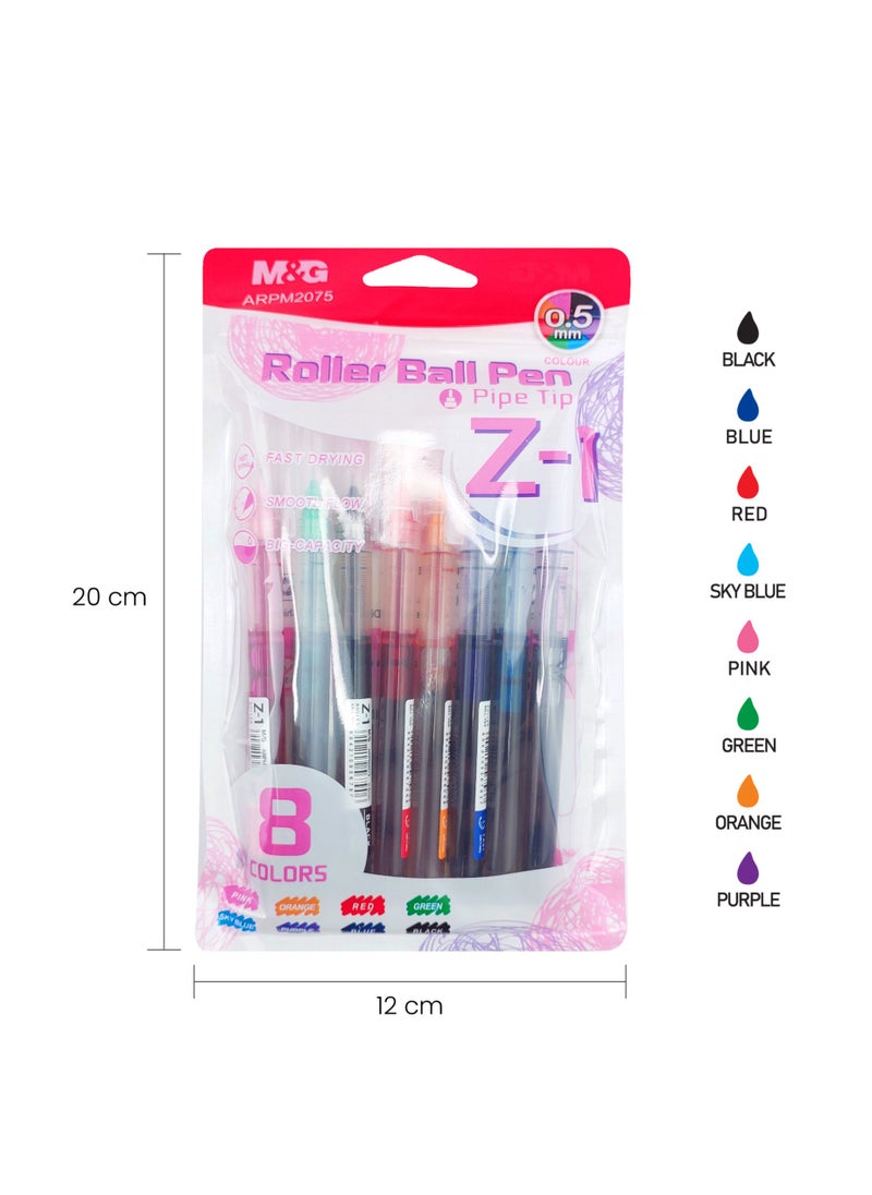 M&G M&G Chenguang Liquid Roller Gel Pen Pipe Tip 0.5mm Z-1 - 8 colors - No:ARPM2073  - Image 3