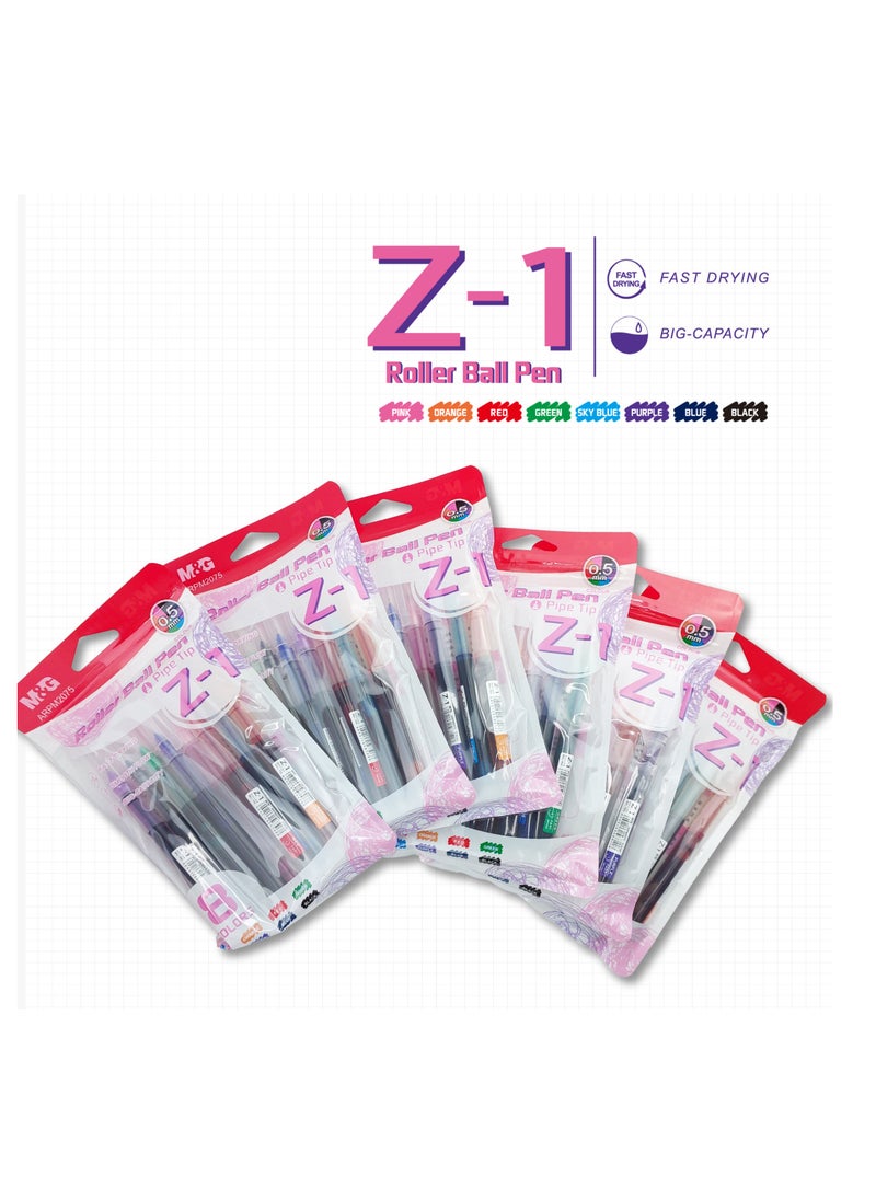M&G M&G Chenguang Liquid Roller Gel Pen Pipe Tip 0.5mm Z-1 - 8 colors - No:ARPM2073  - Image 4