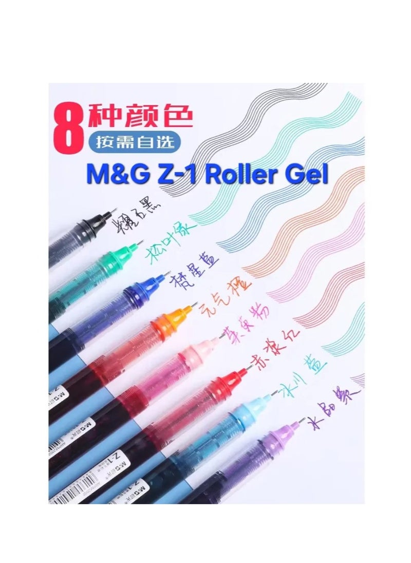 M&G M&G Chenguang Liquid Roller Gel Pen Pipe Tip 0.5mm Z-1 - 8 colors - No:ARPM2073  - Image 5