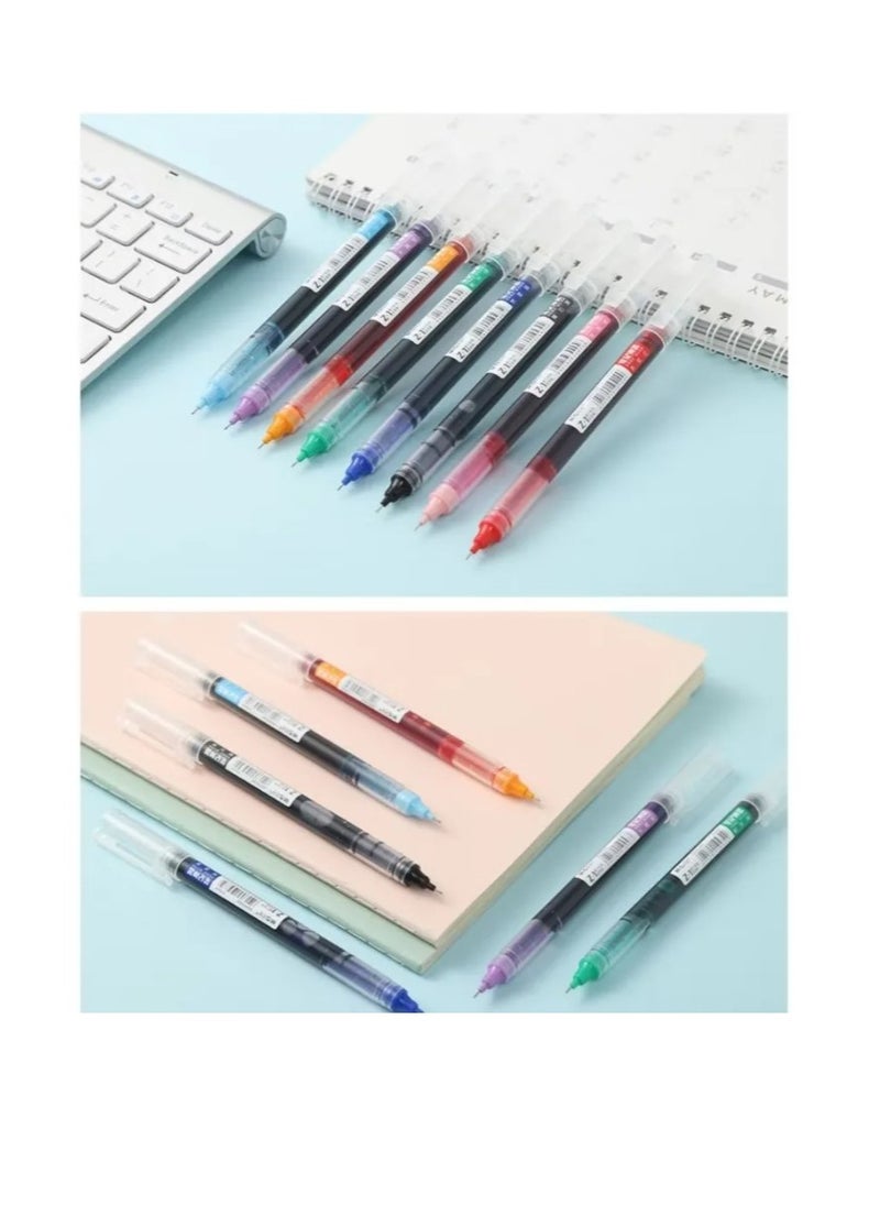 ام اند جي - M&G Chenguang Liquid Roller Gel Pen Pipe Tip 0.5mm Z-1 - 8 colors - No:ARPM2073 - Image 1