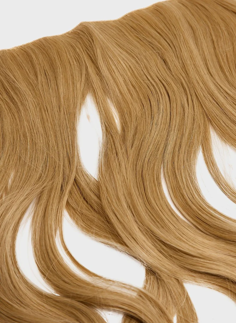LullaBellz Thick 14" 1 Piece Blow Dry Wavy Clip In Hair Extensions -613/16 California Blonde