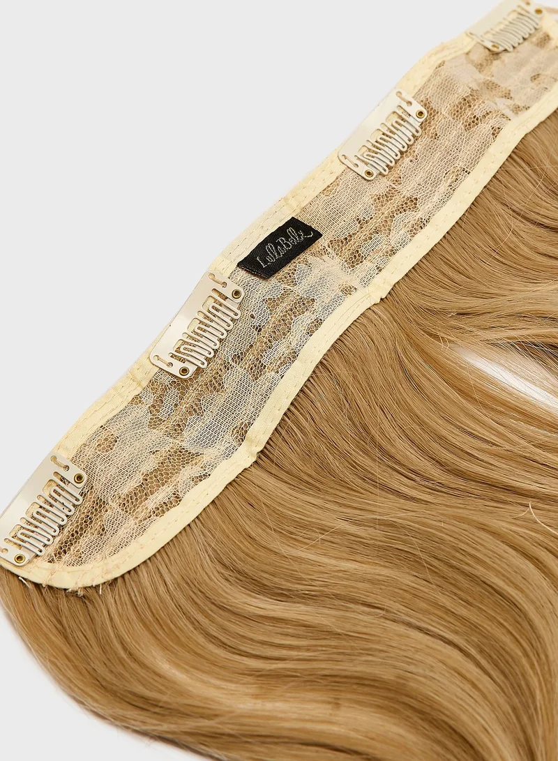 LullaBellz Thick 14" 1 Piece Blow Dry Wavy Clip In Hair Extensions -613/16 California Blonde