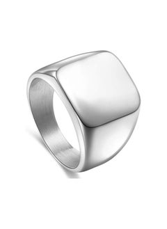 Fayrouz Jewellery Fayrouz Jewelry Men's Stainless Steel Square Designs Rings for Men, Thumb Pinky Ring, Men's Ring for Boys  - Image 1