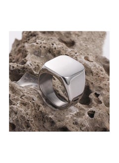 Fayrouz Jewellery Fayrouz Jewelry Men's Stainless Steel Square Designs Rings for Men, Thumb Pinky Ring, Men's Ring for Boys  - Image 3