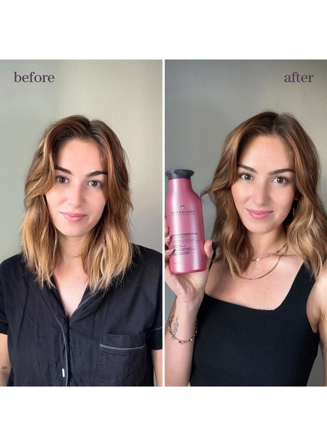 PUREOLOGY Smooth Perfection Shampoo | For Frizzy, Color-Treated Hair | Smooths Hair & Controls Frizz | Sulfate-Free | Vegan | Updated Packaging | 33.8 Fl. Oz. | - Image 3