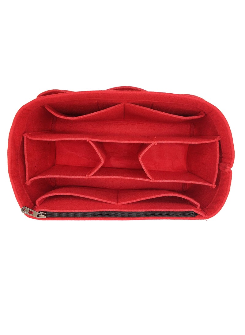 XiuWoo Felt Purse Insert Bag Cosmetic Makeup Organizer Bag In Bag For Handbag Purse Organizer Fits Speedy Neverfull  for Womens Handbag Travel Tote Hobo Bag Storage Purse Liner Divider for Any Brand Tote  - Image 4