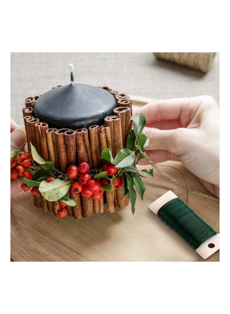 KASTWAVE طقم 4 حوامل أسلاك 12" 14" مع 1 لفافة من السلك المرن لتزيين الزهور والأدوات الحرفية لتزيين العطلات - Image 2