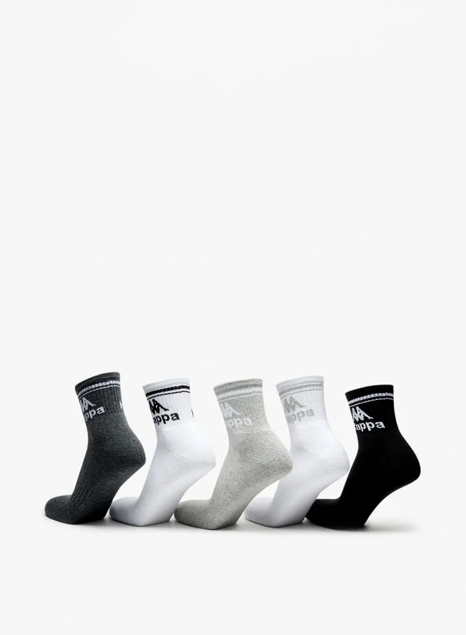 Kappa Logo Detail Crew Length Sports Socks - Set of 5