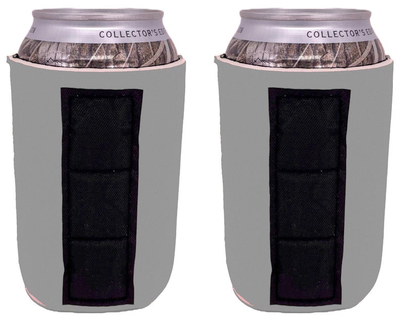 Coolie Junction Blank Magnetic Can Coolie (2 Pack Gray) - Image 1