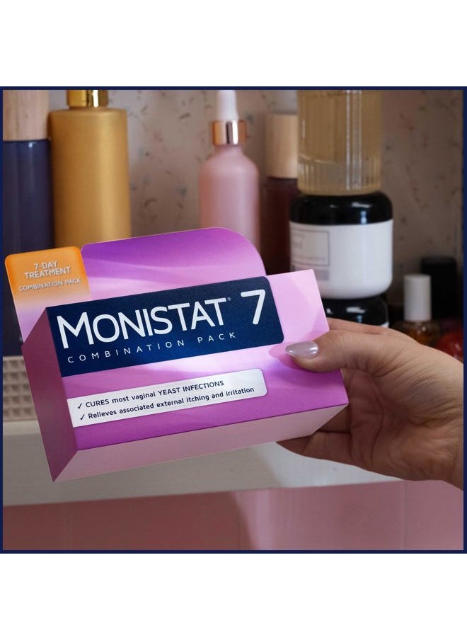 Monistat 7 Day Yeast Infection Treatment for Women, 7 Miconazole Cream Applications with Disposable Applicators, 2 Pack  - Image 2