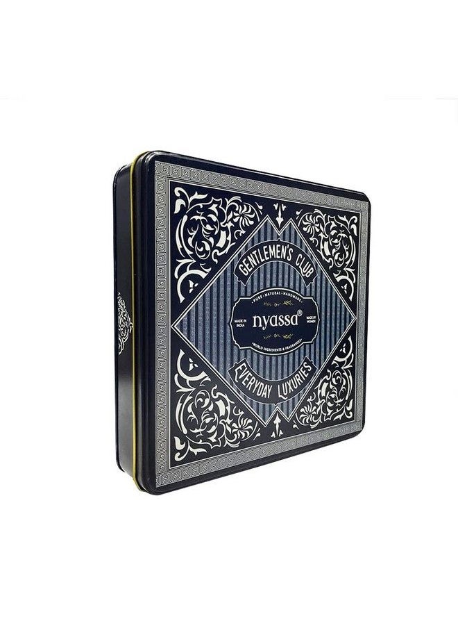 Nyassa Gentlemen’S Club Everyday Luxuries Tin Box Gift Set ;Gift Set For All Occasions; Handmade Soap Men  - Image 4